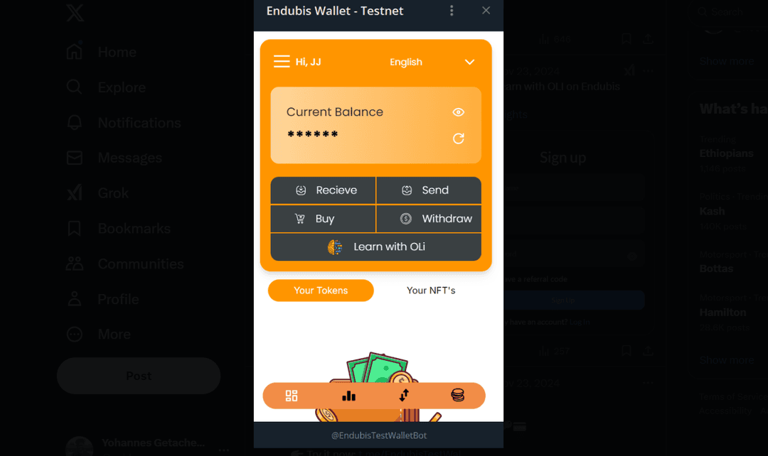 Endubis Wallet