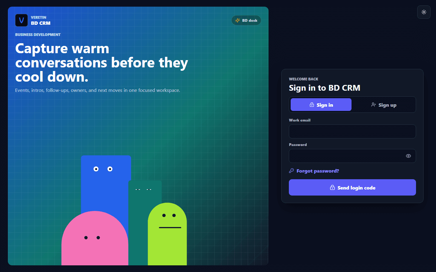 Veretin BD CRM preview